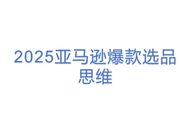 2025亚马逊爆款选品思维
