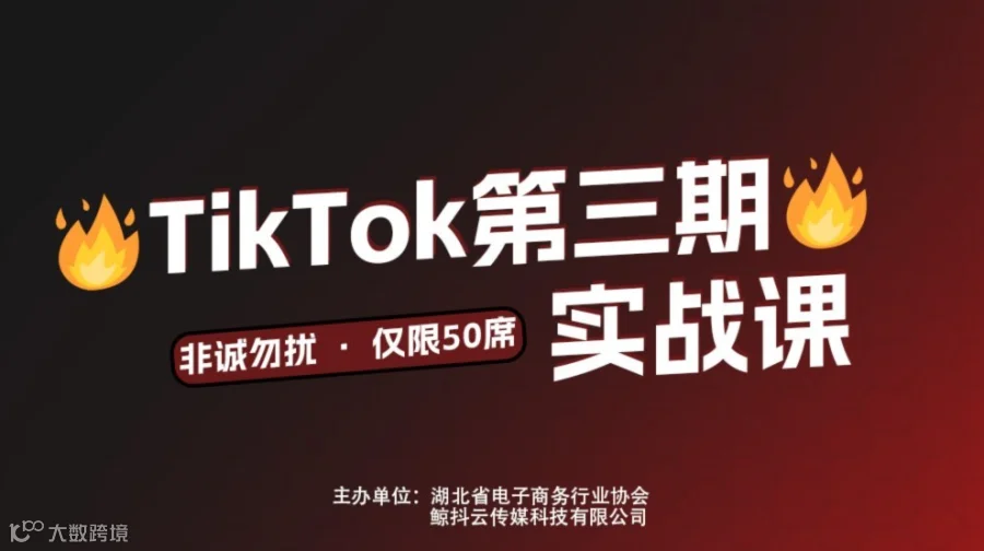 仅限50席！TikTok第三期实战课