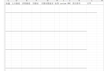 竞争对手数据统计表