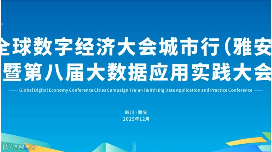 全球数字经济大会城市行（雅安）暨第八届大数据应用实践大会