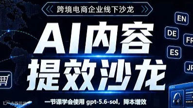 跨境电商企业线下沙龙AI内容提效沙龙