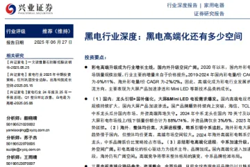 黑电行业深度黑电高端化还有多少空间