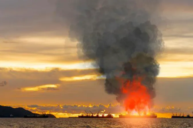 突发！满载中国商品的货船发生爆炸起火，曾挂靠中国台湾、香港、蛇口！