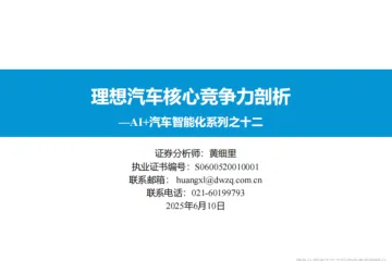 AI+汽车行业智能化系列之十二：理想汽车核心竞争力剖析-250610（72页）