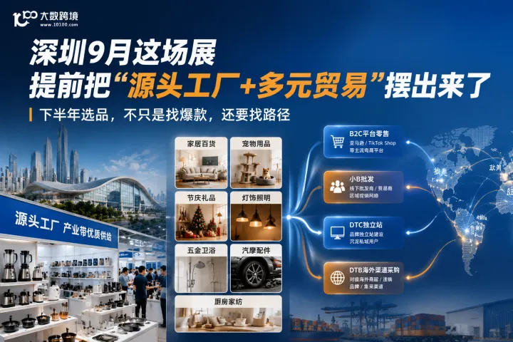 深圳9月这场展，提前把“源头工厂+多元贸易”摆出来了