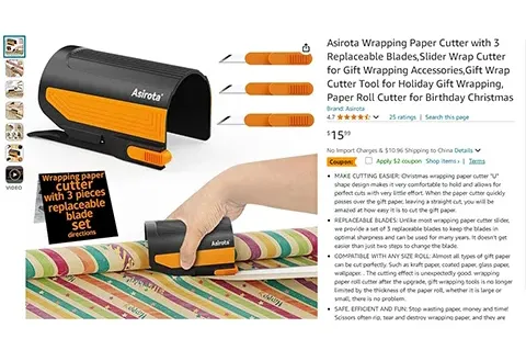 24-cv-11494，礼品包装纸切割工具上架需谨慎！国人多专利下证即维权！