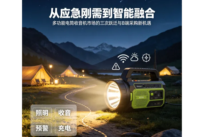 从应急刚需到智能融合：多功能电筒收音机市场的三次跃迁与B端采购新机遇