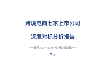 睿方退税AI：跨境电商七家上市公司 深度对标分析报告