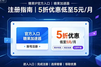 糖果IP官方入口｜糖果加速器注册指南｜5折优惠低至5元/月