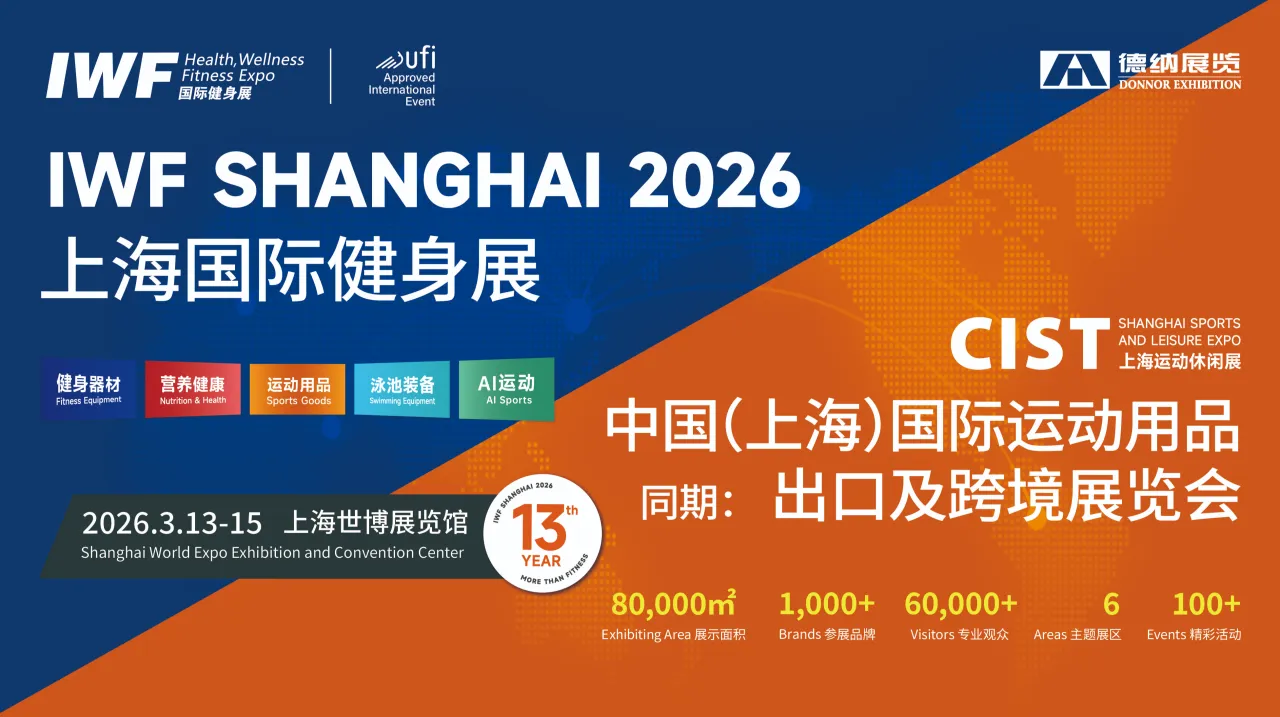 第十三届IWF上海国际健身展暨CIST国际运动用品出口及跨境展览会 