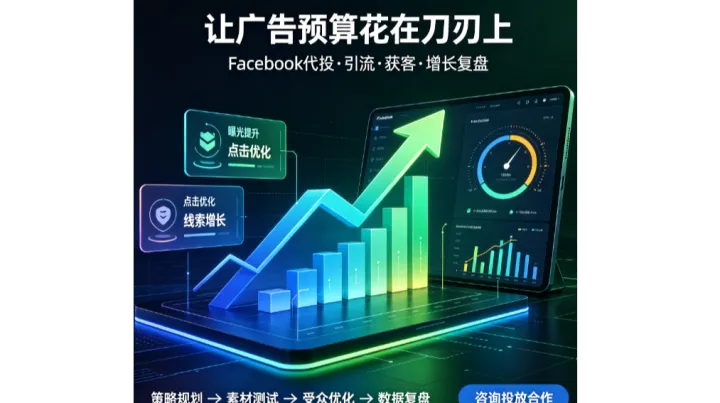 Meta海外三不限户代投印度游戏PWA出海：Facebook代投起量实战指南