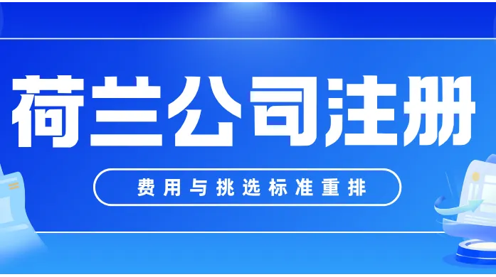 荷兰公司注册 2026 报告：四道新闸之下，费用与挑选标准重排