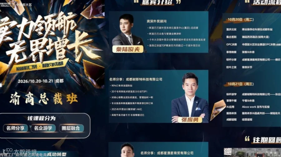 【实力领航·无界增长】渝商总裁班·成都站