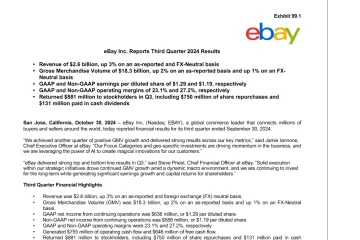 《eBay 2024Q3财报》