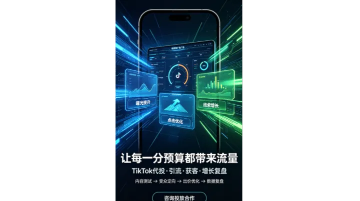 Tiktok广告投流全解析，Tiktok代理开户引流代运营攻略