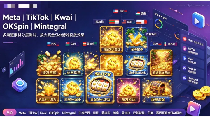 TikTok 菲律宾 PWA 游戏代投出海推广！多元化广告优化技巧