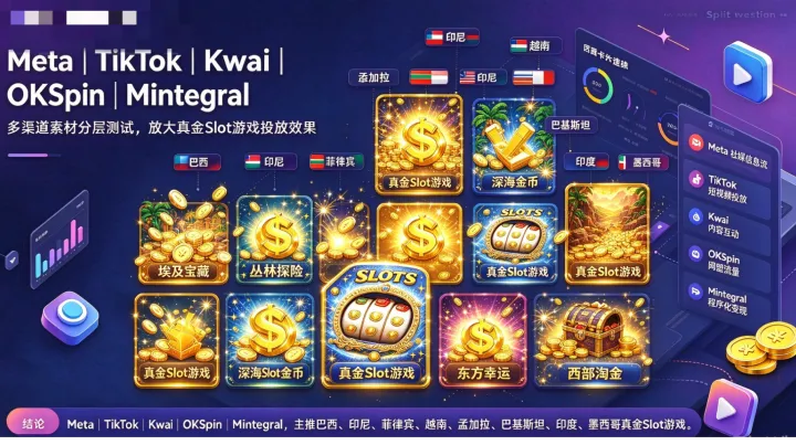 东南亚棋牌游戏出海火热！TikTok短视频代投Slot游戏成赛道新宠