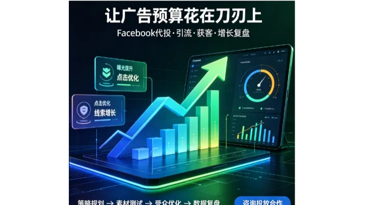 Facebook广告代投跨境电商独立站广告推广全攻略