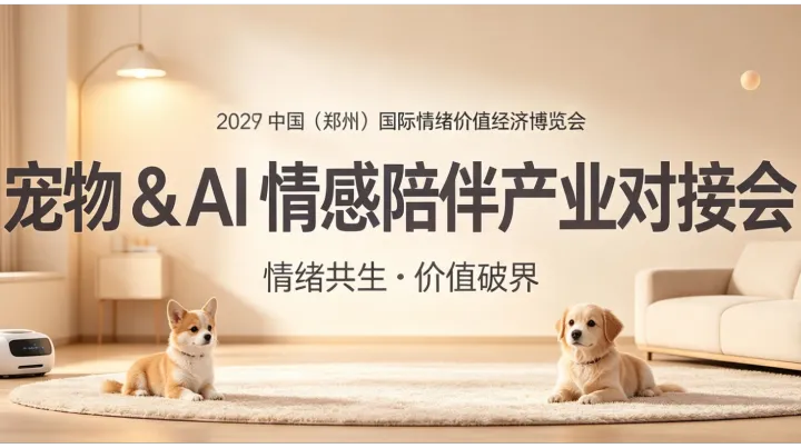  聚焦情绪价值经济，郑州中情展搭建宠物 AI 陪伴商贸对接平台