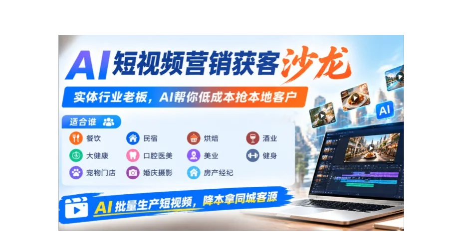 AI短视频营销获客沙龙