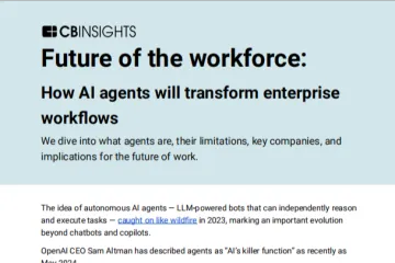 CBInsights：2024劳动力的未来AI代理如何驱动企业工作流程变革英文版