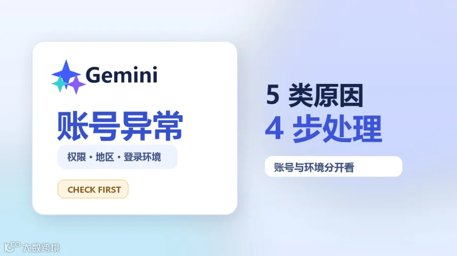 Gemini账号异常