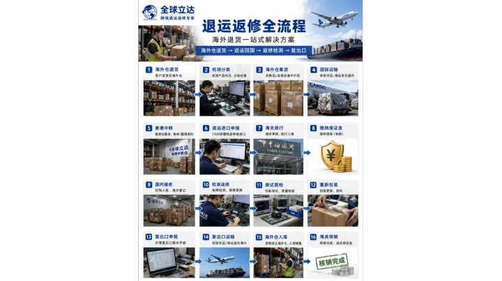 跨境电商亚马逊FBA退运返修逆向物流货代怎么选？一篇讲透选型标准与避坑指南[深圳全球立达]