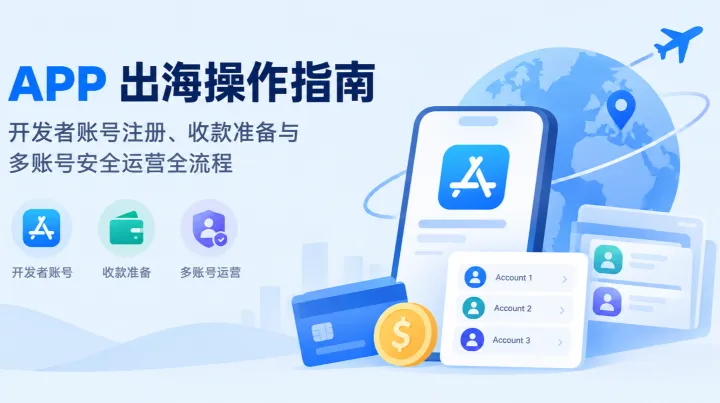 APP 出海操作指南：开发者账号注册、收款准备与多账号安全运营全流程