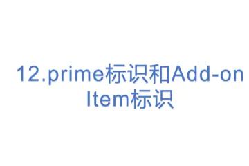 12.prime标识和Add-on Item标识