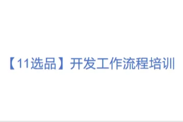 【11选品】开发工作流程培训