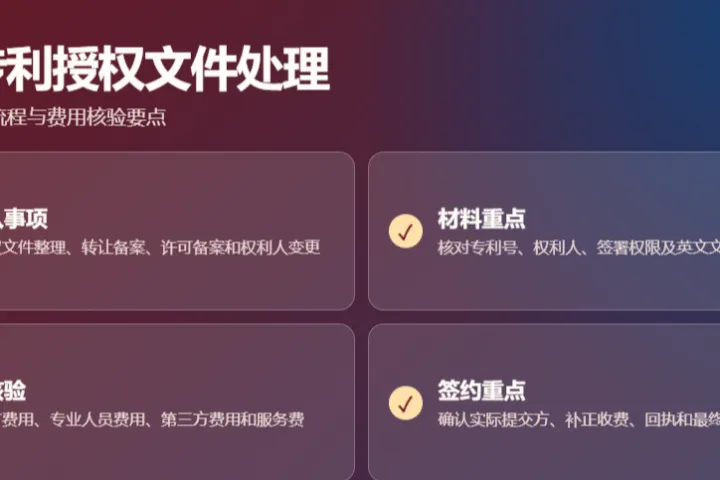 谁可以美国专利授权文件处理？2026年主体条件、材料和费用说明