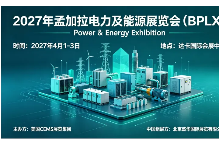 电亮南亚，智赋新能！2027年孟加拉电力及能源展览会（BPLX）盛启南亚万亿商机！