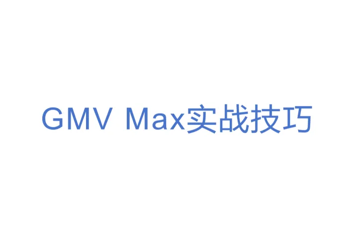 GMV Max实战<em>技巧</em>
