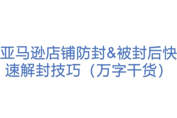亚马逊店铺防封&被封后快速解封技巧（万字干货）(8)