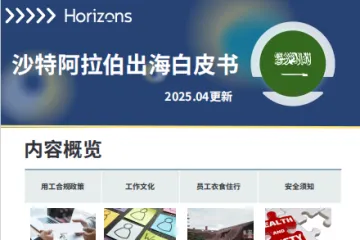 Horizons：2025沙特阿拉伯出海白皮书