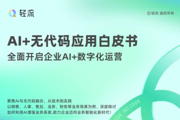 轻流2025年AI无代码应用白皮书全面开启企业AI数字化运营报告37页