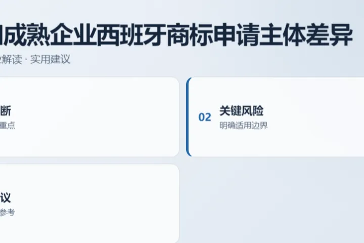 初创和成熟企业西班牙商标申请主体差异