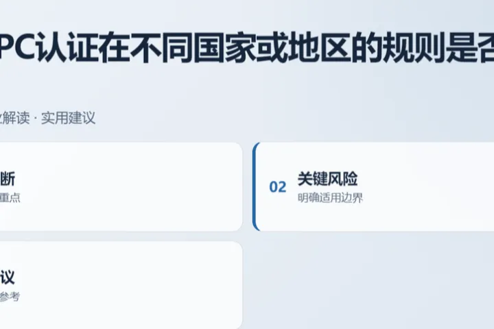 美国CPC认证在不同国家或地区的规则是否一样？