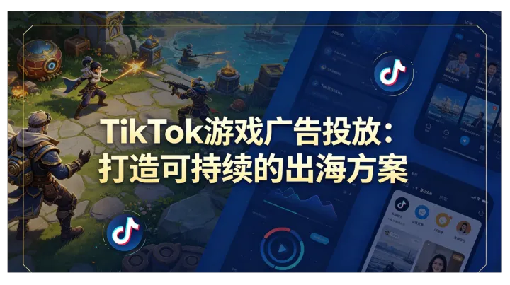 TikTok游戏广告投放：打造可持续的出海方案