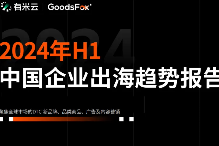 GoodsFox&有<em>米</em>云：2024年H1中国企业出海趋势报告（25页）