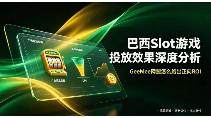 巴西Slot游戏GeeMee网盟平台投放效果深度分析