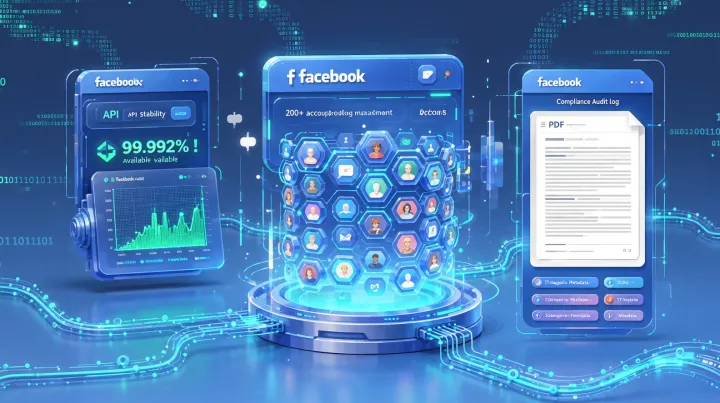 Facebook社媒自动化管理工具选型参数表：API稳定性、多账号并发、合规审计日志