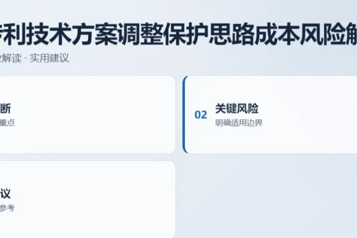美国专利技术方案调整保护思路成本风险解析