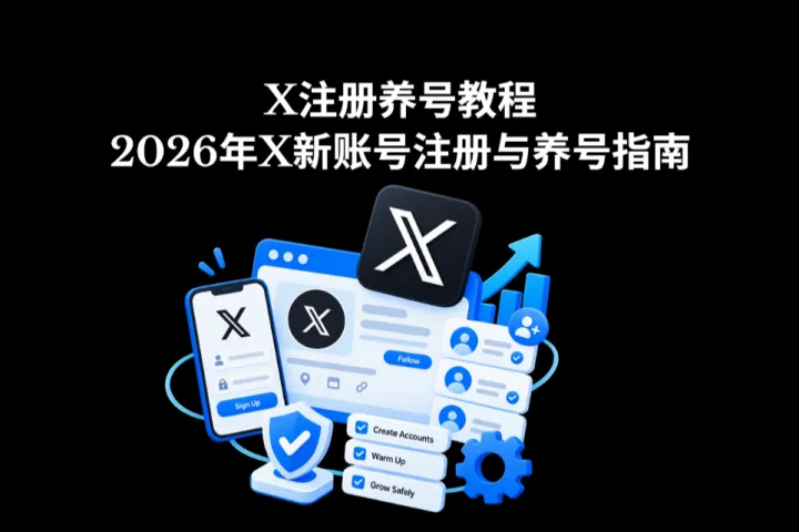 X注册养号怎么做？2026年X新账号注册与养号指南