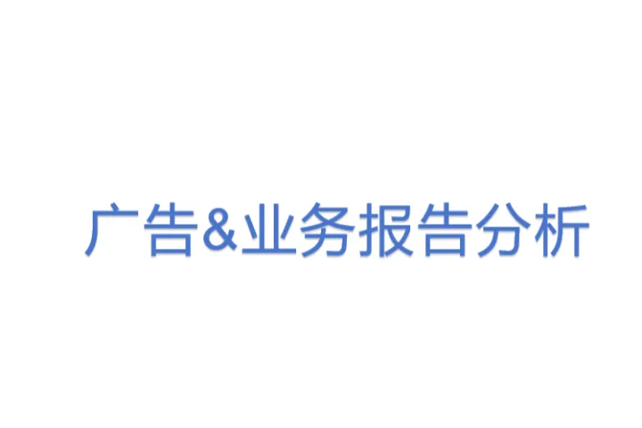 广告&业务报告<em>分析</em>