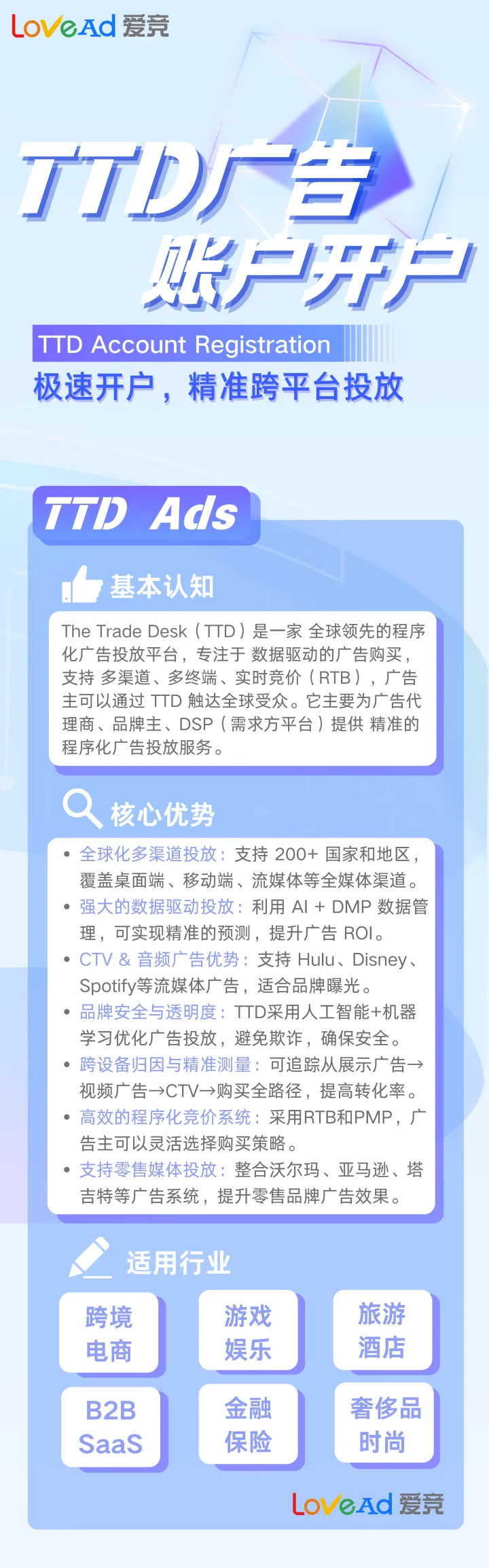 TTD广告账户开户+代投