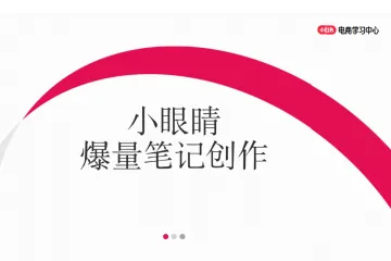 小红书：小红书新商入门：小眼睛爆量的笔记创作技巧（36页）