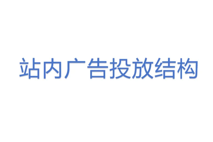 站内广告投放结构