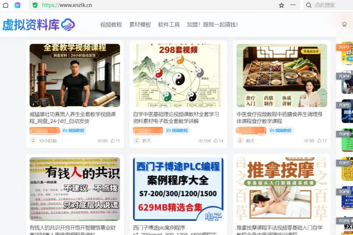 虚拟资料库建站加盟：给你一套能自己运营的独立网站