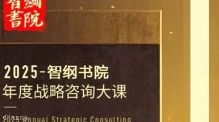智纲智库年度战略破局大课2025战略破局咨询大课:找新路